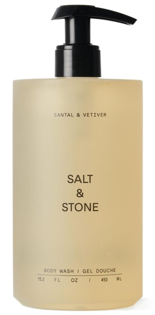Salt & Stone Body Wash with Antioxidants for Deep Moisture | For Women & Men, Sulfate, Paraben, & Dye Free, Leaving Skin Soft and Hydrated